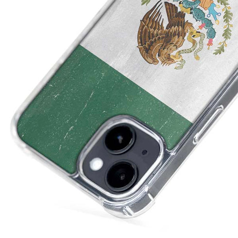 Mexico Flag Distressed iPhone 14 MagSafe Case